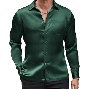 Shiny Satin Shirt (Men)